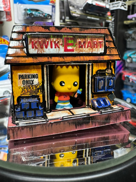 Graffiti Funko Bitty POP Town Bart Simpson Kwik-E-Mart