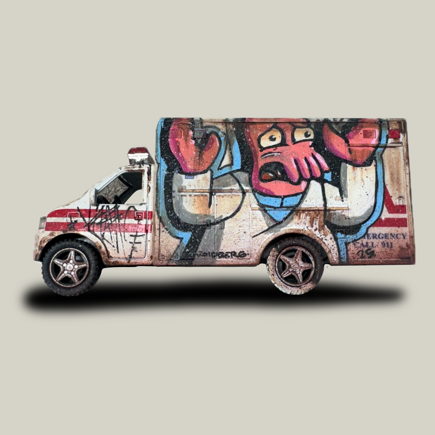 Zoidberg Graffiti Painted Ambulance (1 of 1)