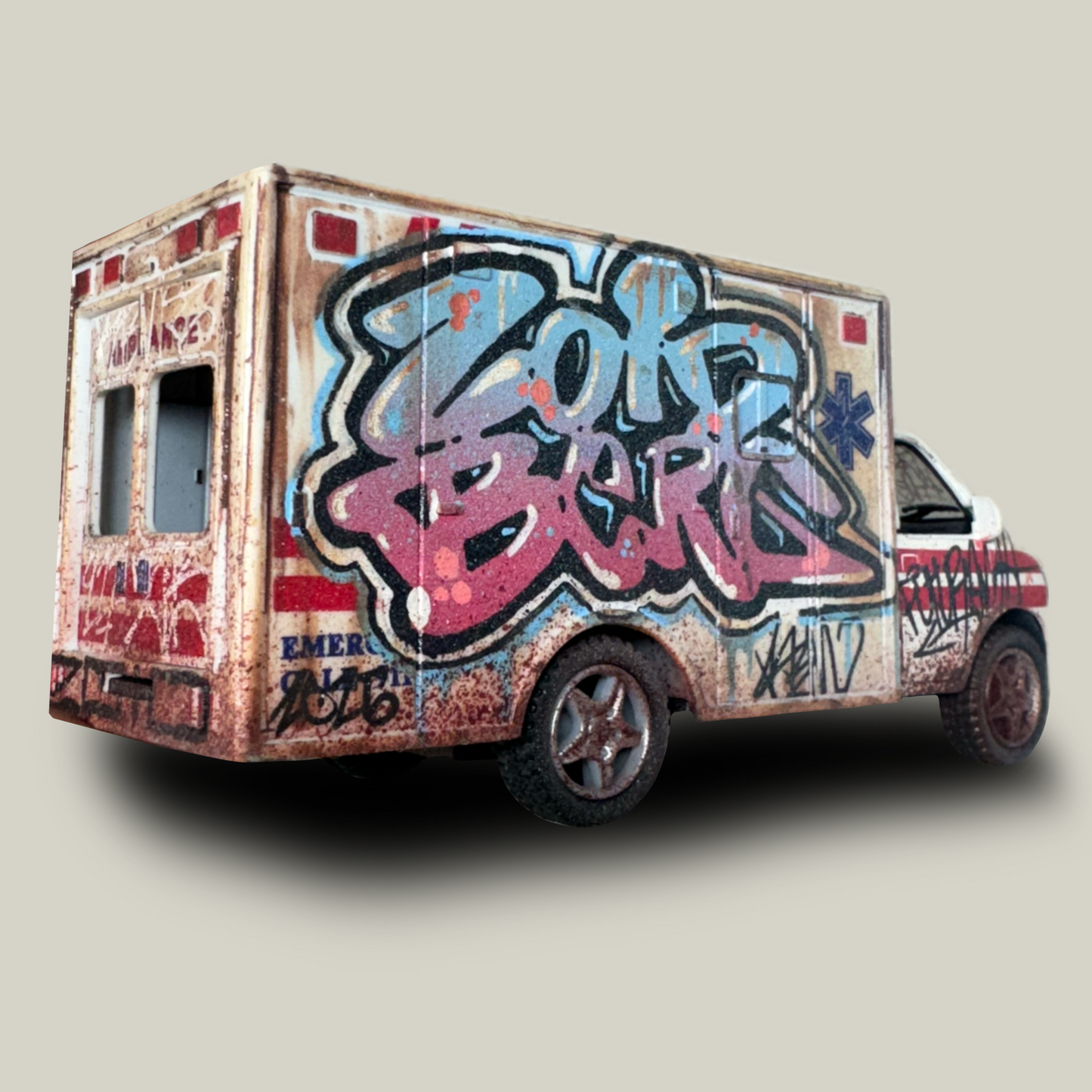 Zoidberg Graffiti Painted Ambulance (1 of 1)