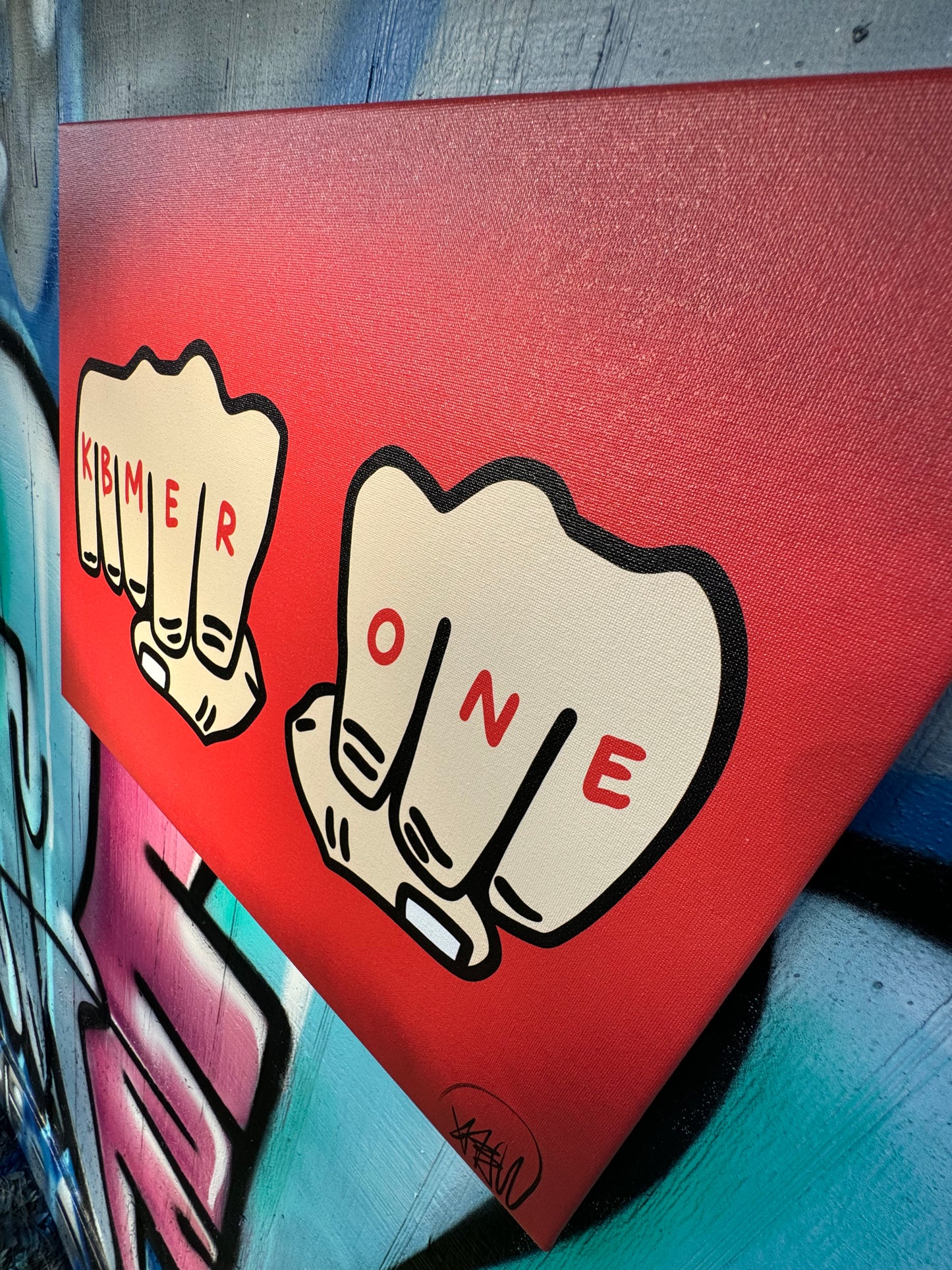 Kbmer One Toy Fist Canvas