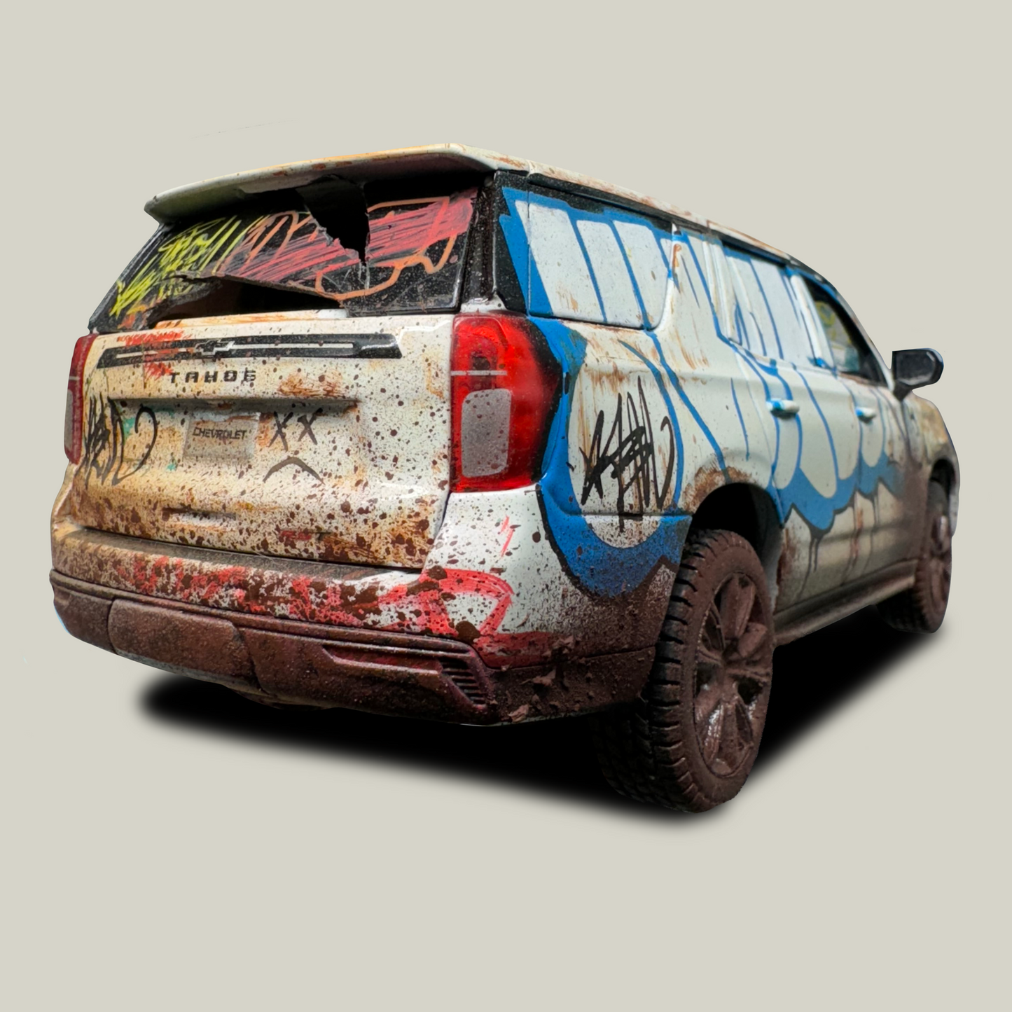 Graffiti Painted Chevrolet Tahoe Model (1 of 1)