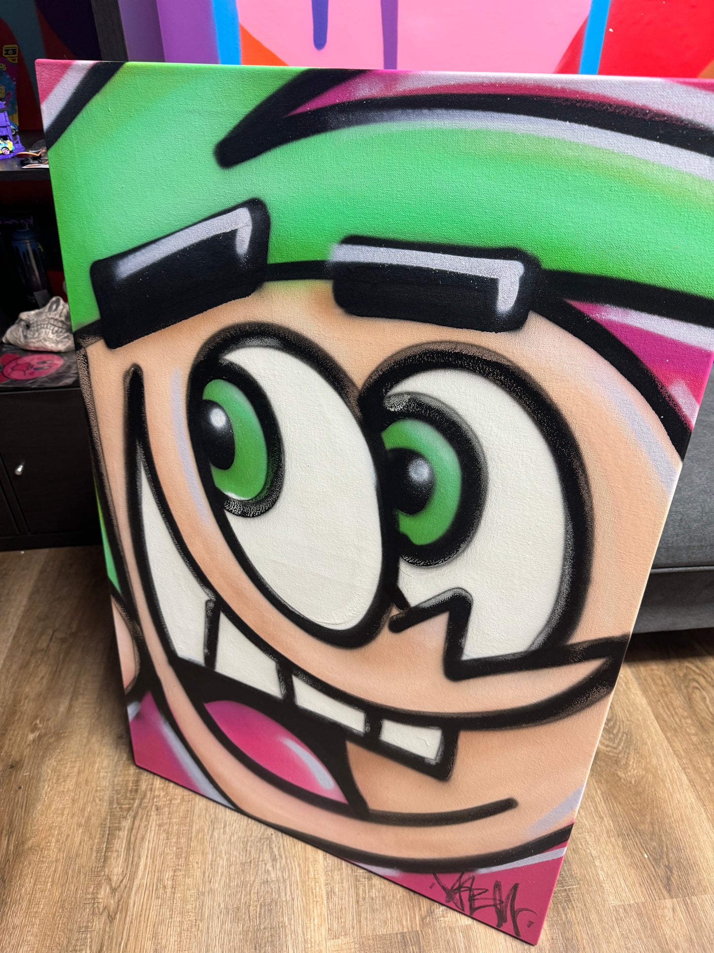 Fairly Odd Parents Cosmo 24x36” Canvas