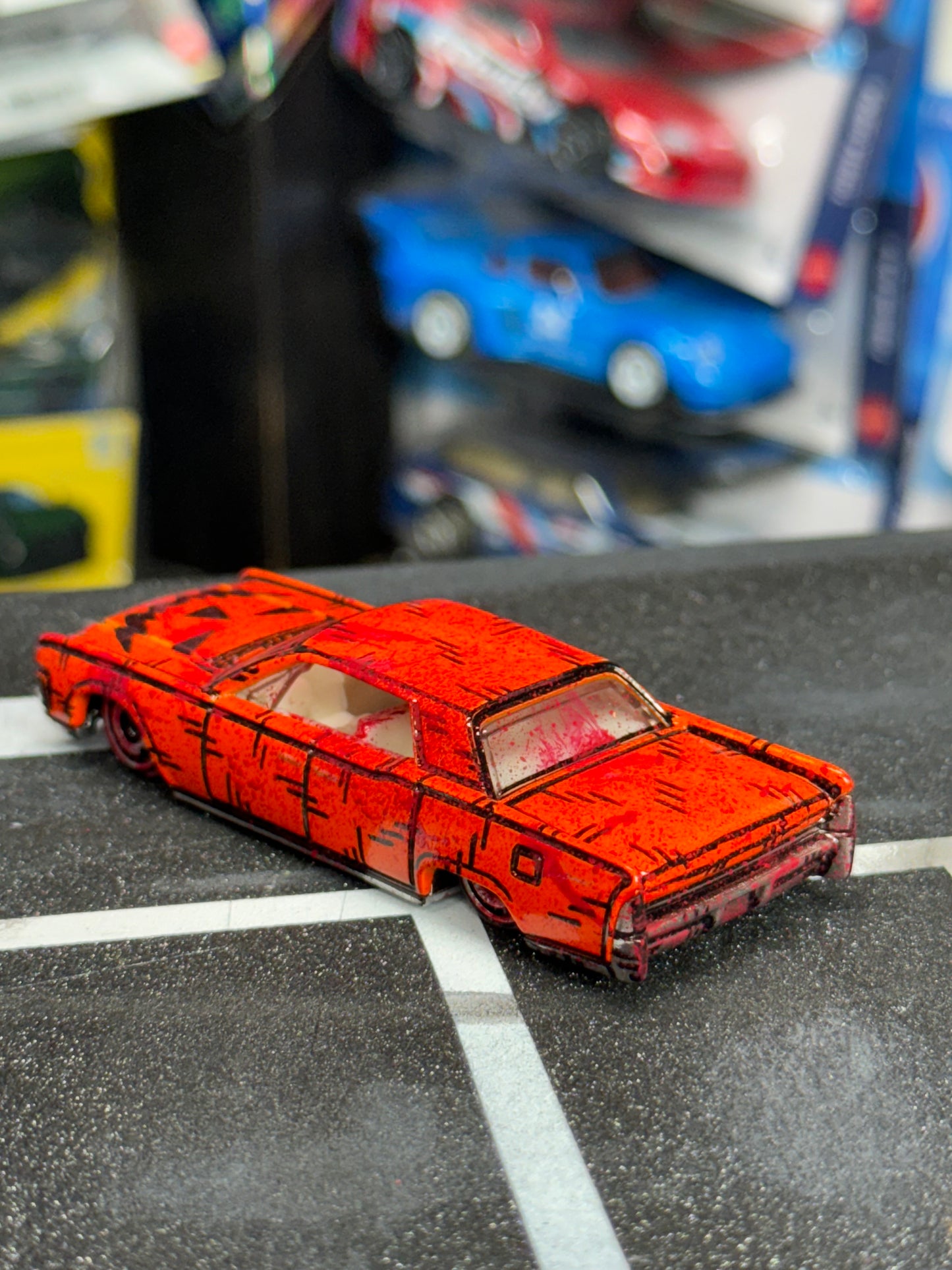 Manga Halloween Pumpkin Lincoln Continental Hot Wheels (1 of 1)