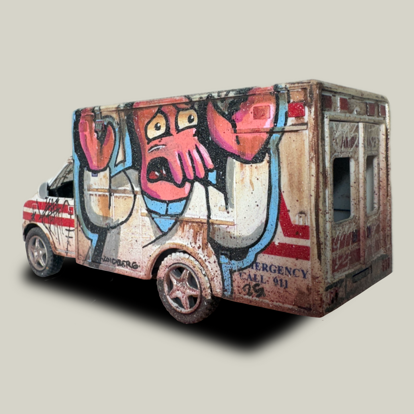 Zoidberg Graffiti Painted Ambulance (1 of 1)