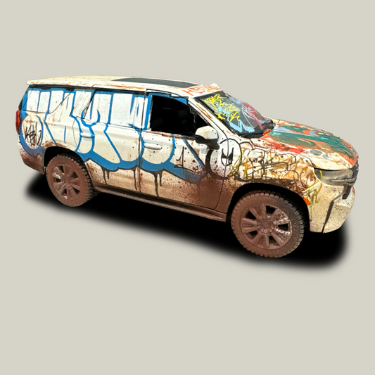 Graffiti Painted Chevrolet Tahoe Model (1 of 1)