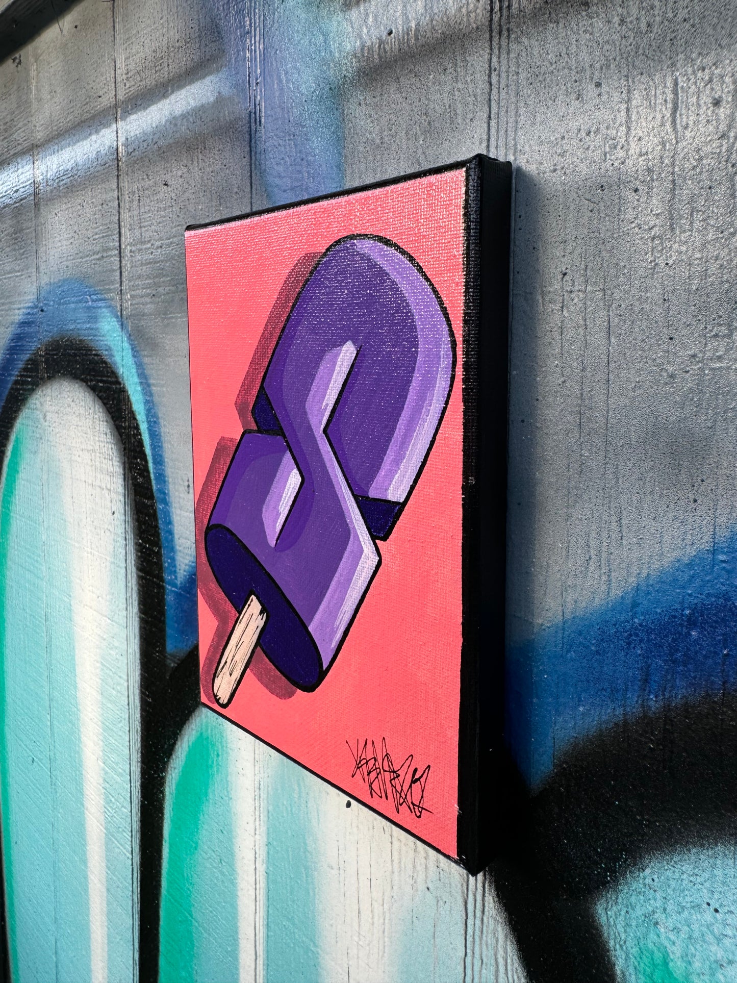 90s S Popsicle Canvas