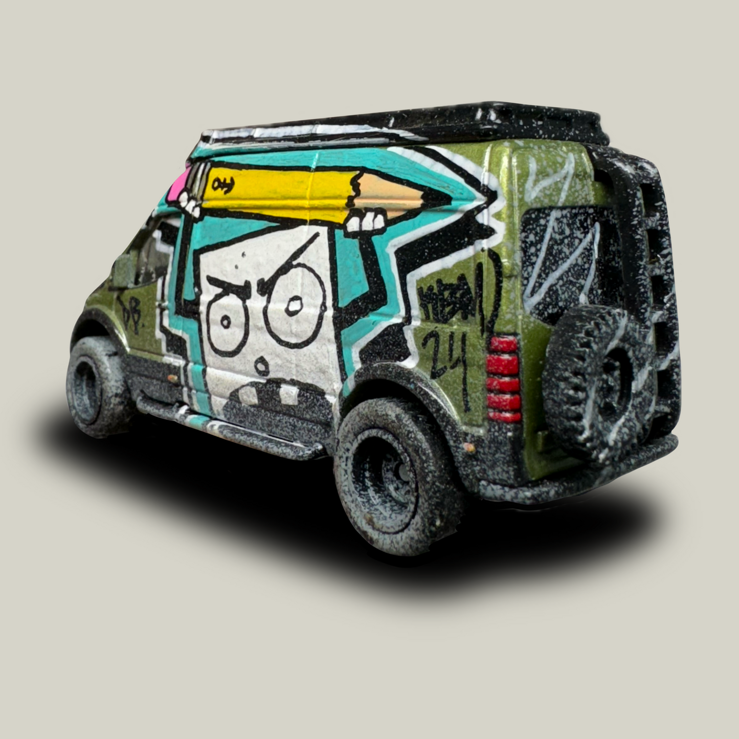 Doodle Bob Graffiti Mercedes Sprinter Hot Wheels (1 of 1)