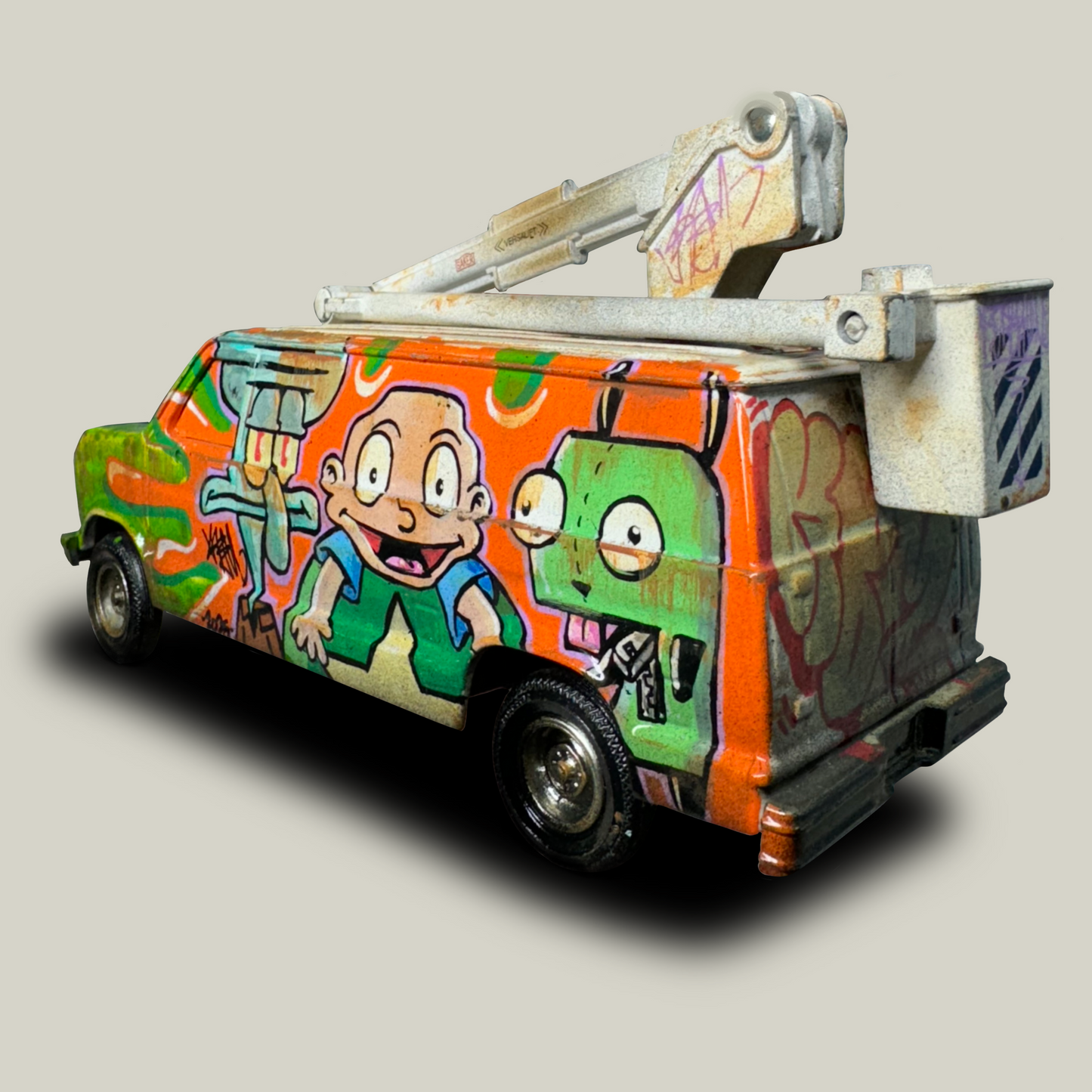Cartoon Network / Nickelodeon Graffiti Painted Van (1 of 1)