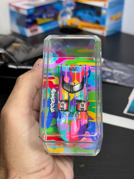Rainbow Drip Vintage Twin Mill Hot Wheel (1 of 1)