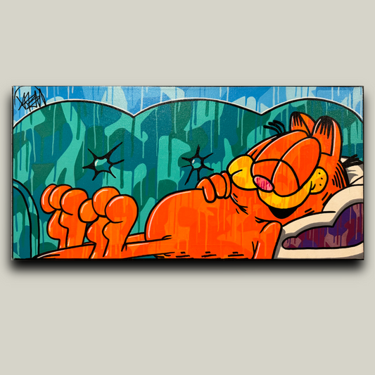 Garfield Drip 10x20” Canvas