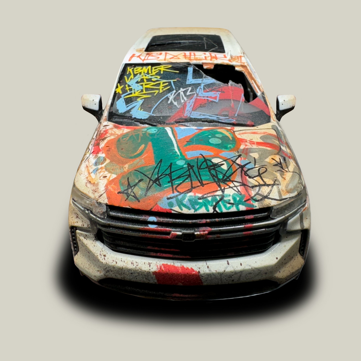 Graffiti Painted Chevrolet Tahoe Model (1 of 1)