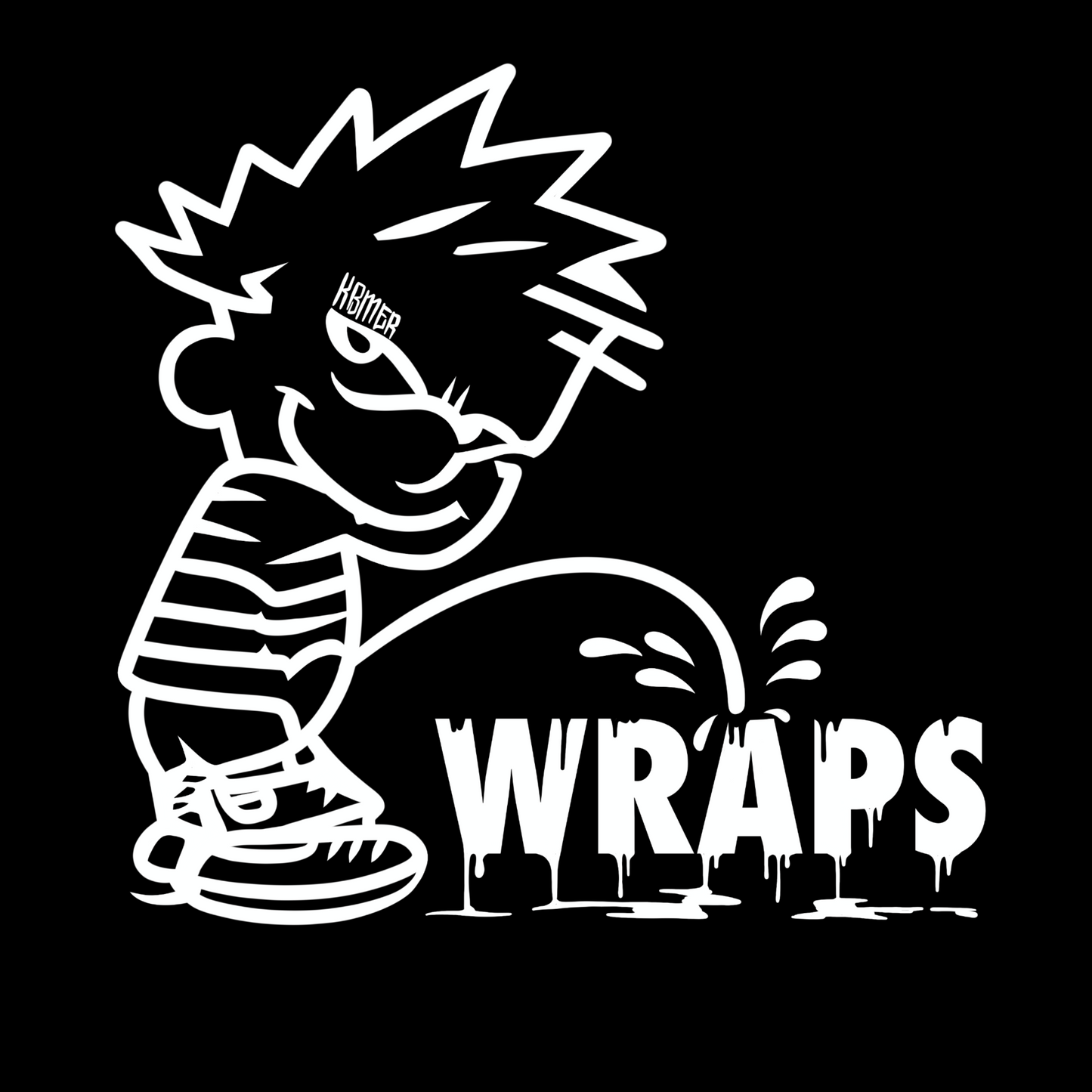 Calvin Wraps R Wack Vinyl Decal