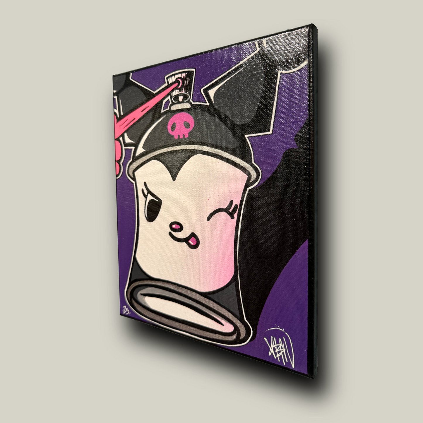 Kuromi Cantoon 8x10” Canvas