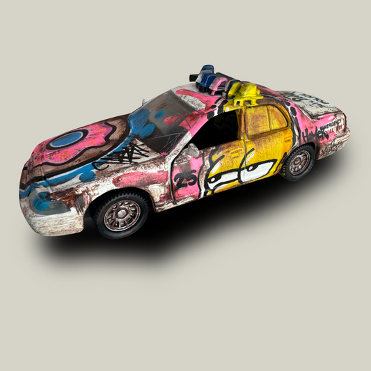 Graffiti Homer Simpson Police Car (1 of 1)