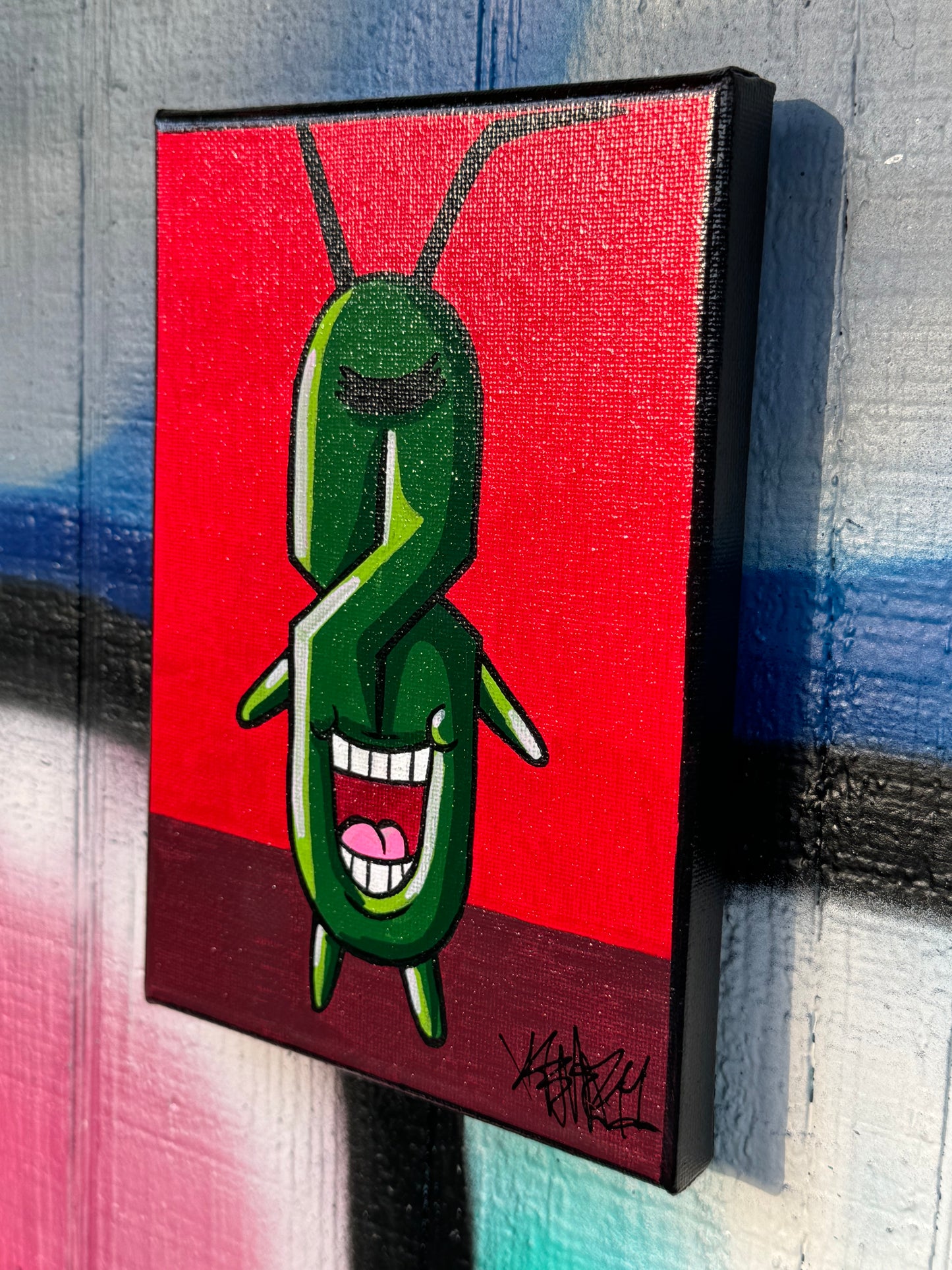 90s S Plankton Canvas