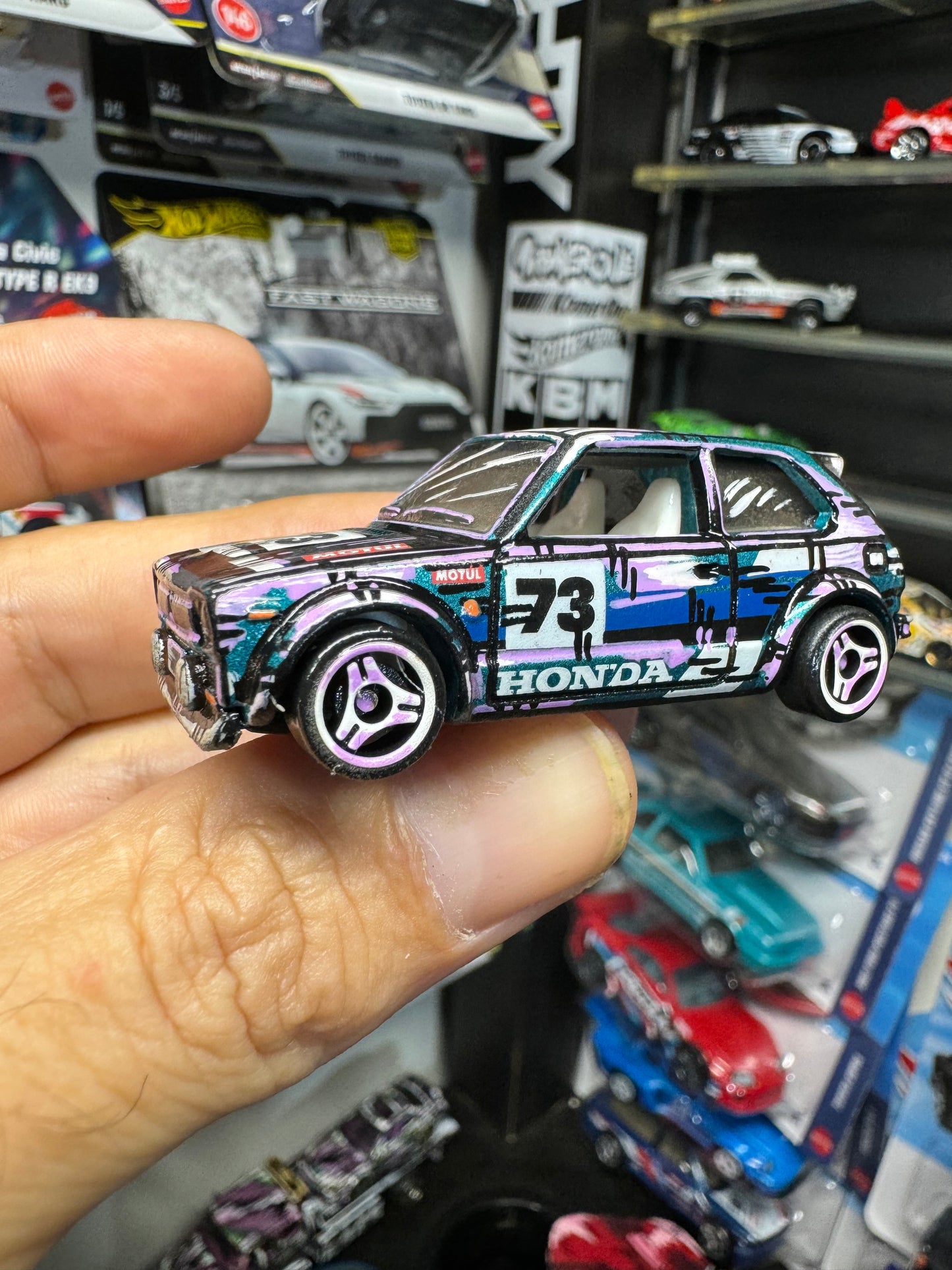 Manga 73 Honda Civic Custom Hot Wheels (1 of 1)