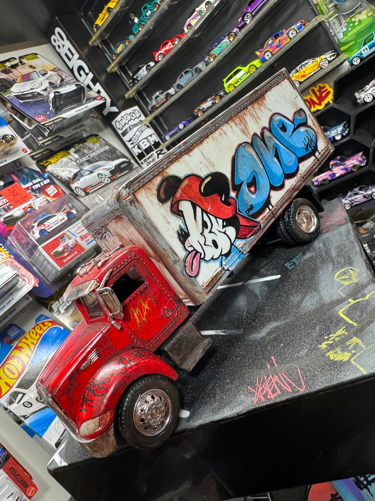 Graffiti Peterbilt Box Truck