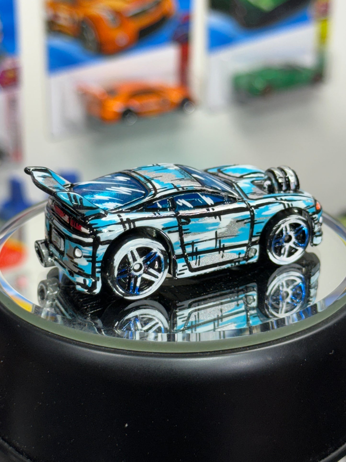 Manga Cartoon Mitsubishi Eclipse Hot Wheels (1 of 1)