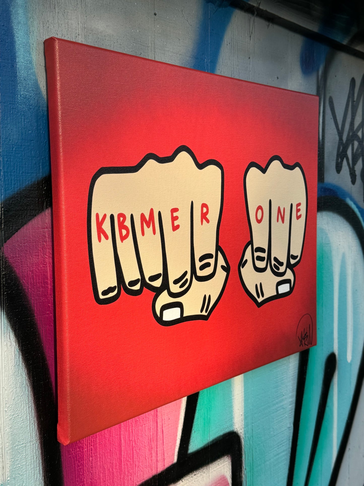 Kbmer One Toy Fist Canvas