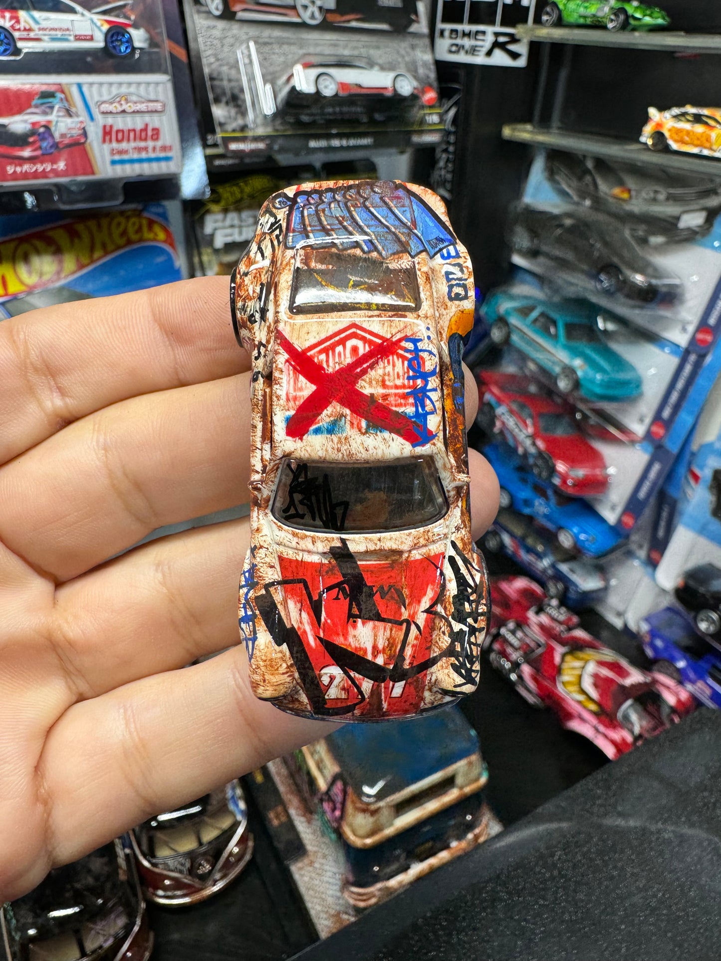Graffiti Porsche 911 Hot Wheels (1 of 1)