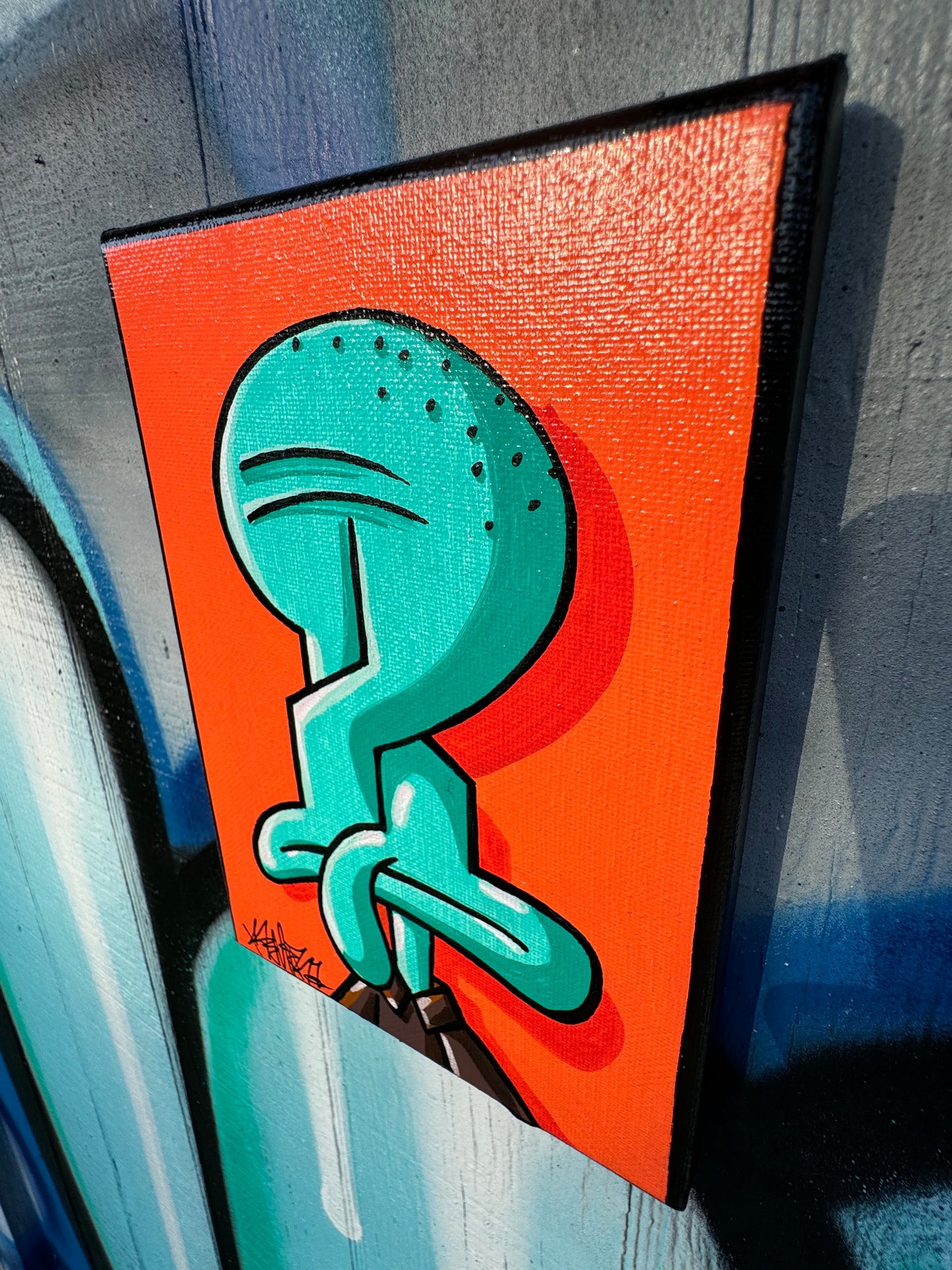 90s S Squidward Canvas