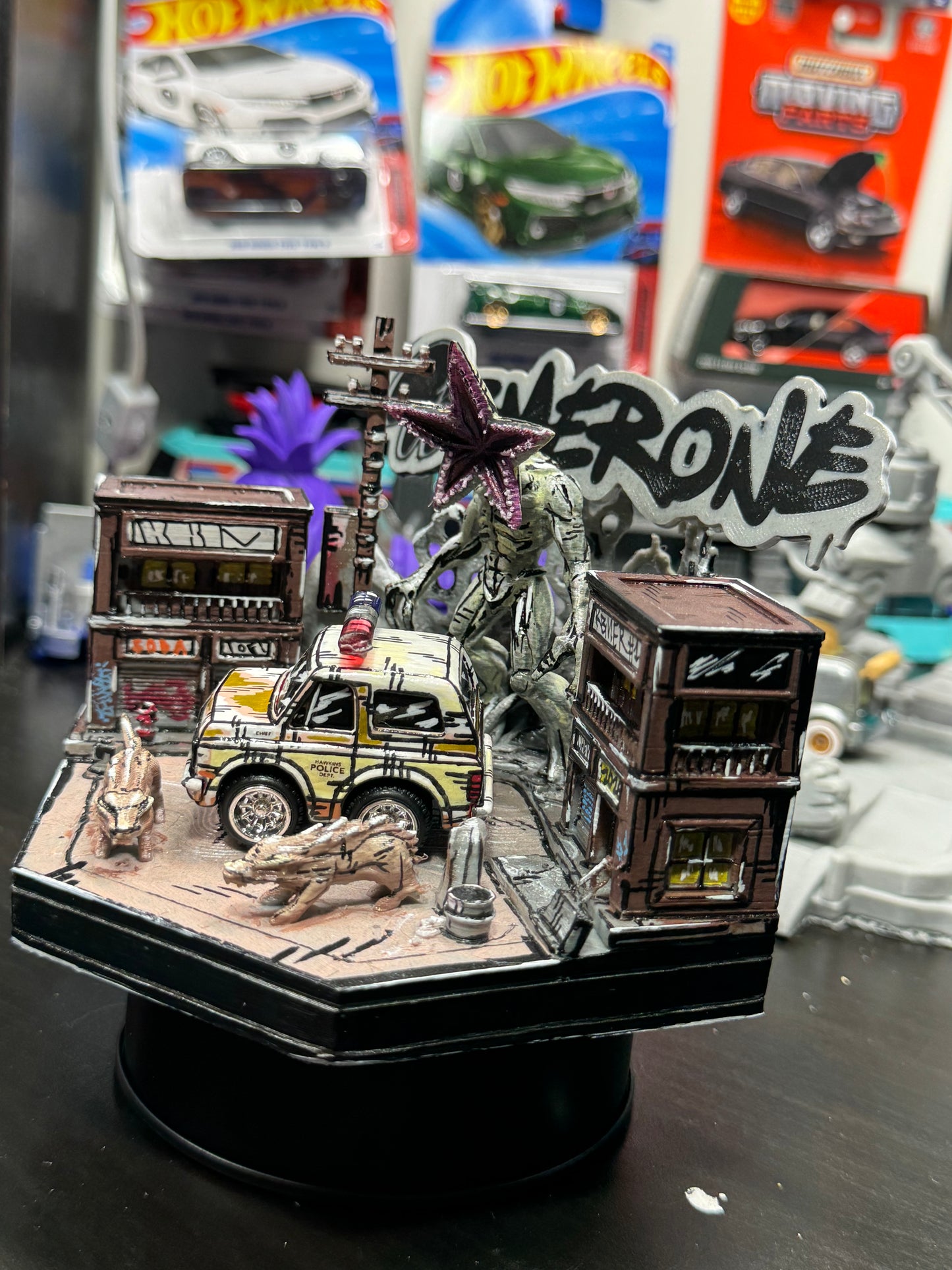 Stranger Things Car Tuned Manga Chevy Blazer w/ 3d Printed Display (1 of 1)