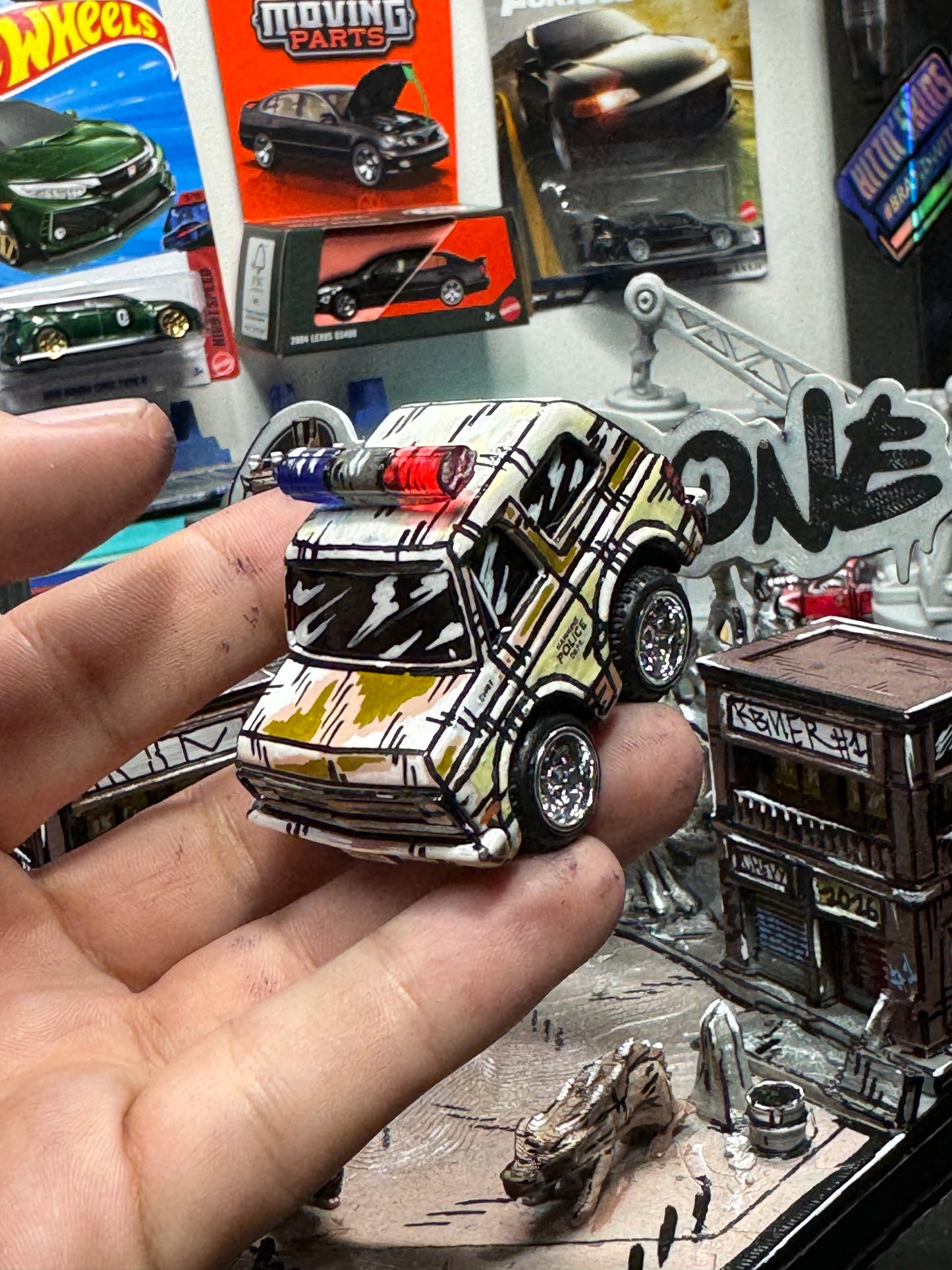 Stranger Things Car Tuned Manga Chevy Blazer w/ 3d Printed Display (1 of 1)