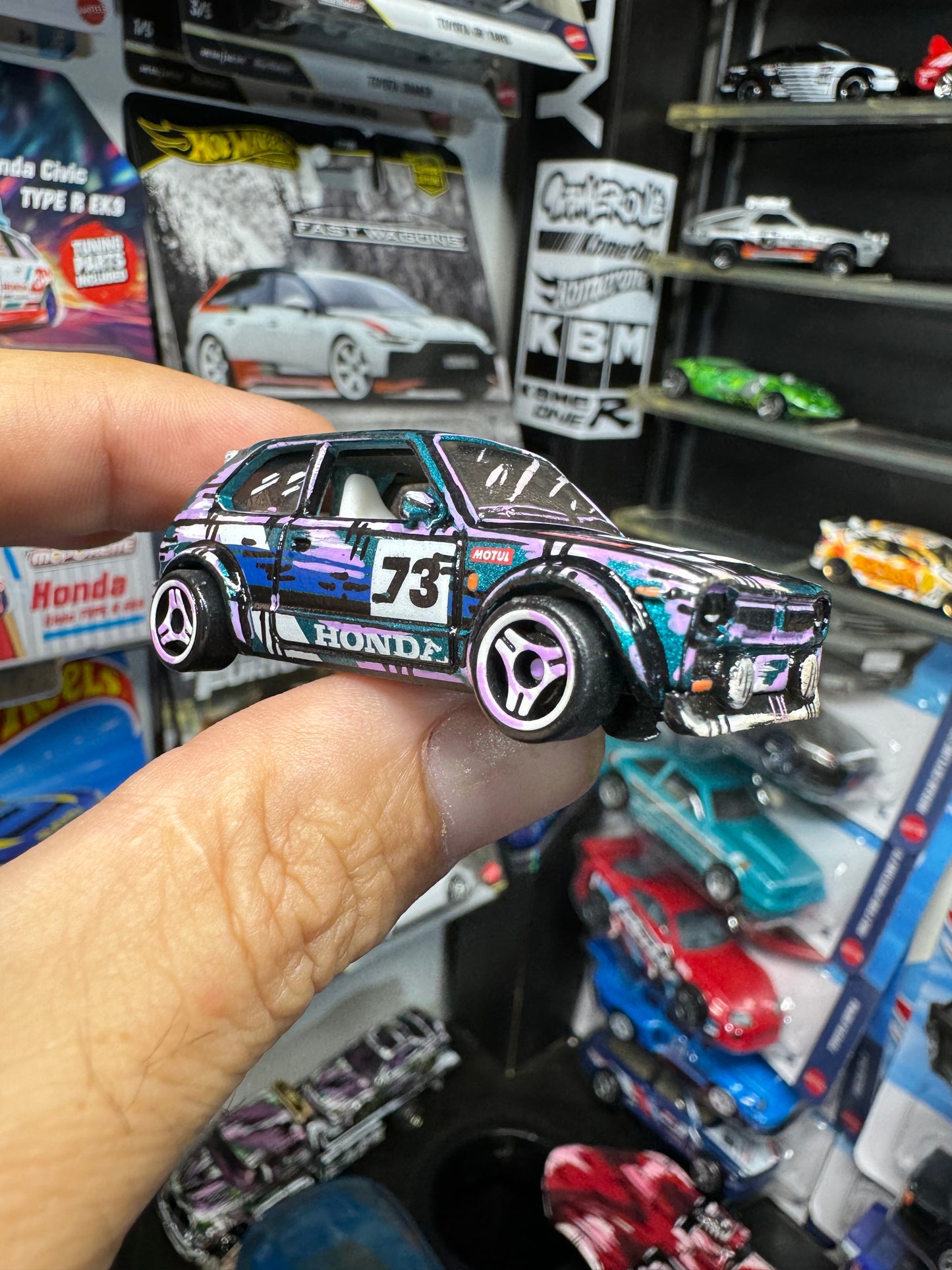 Manga 73 Honda Civic Custom Hot Wheels (1 of 1)