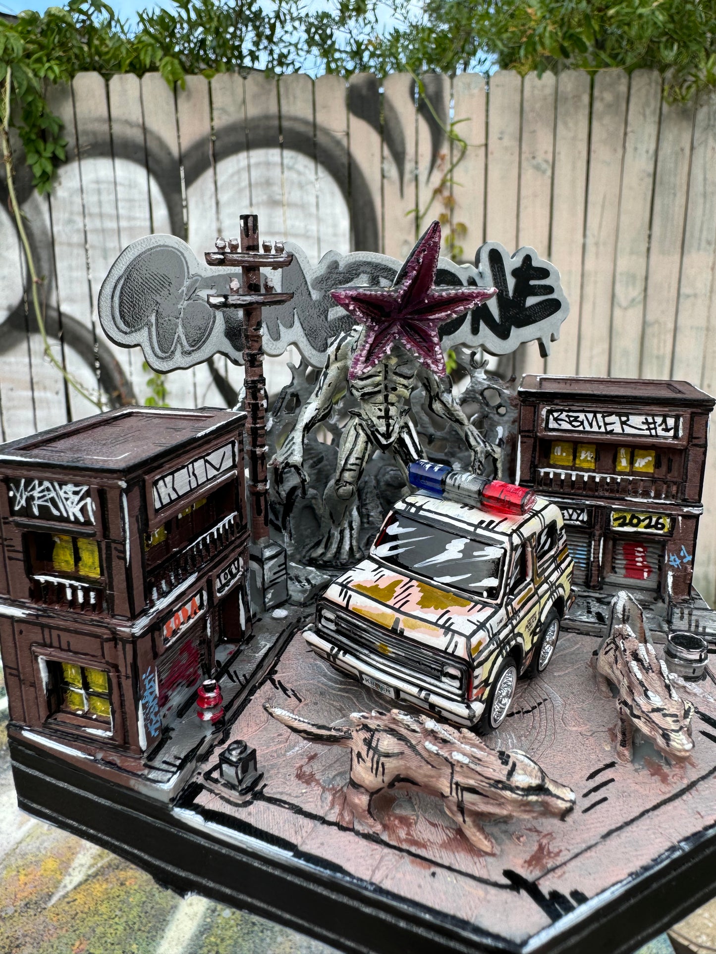 Stranger Things Car Tuned Manga Chevy Blazer w/ 3d Printed Display (1 of 1)