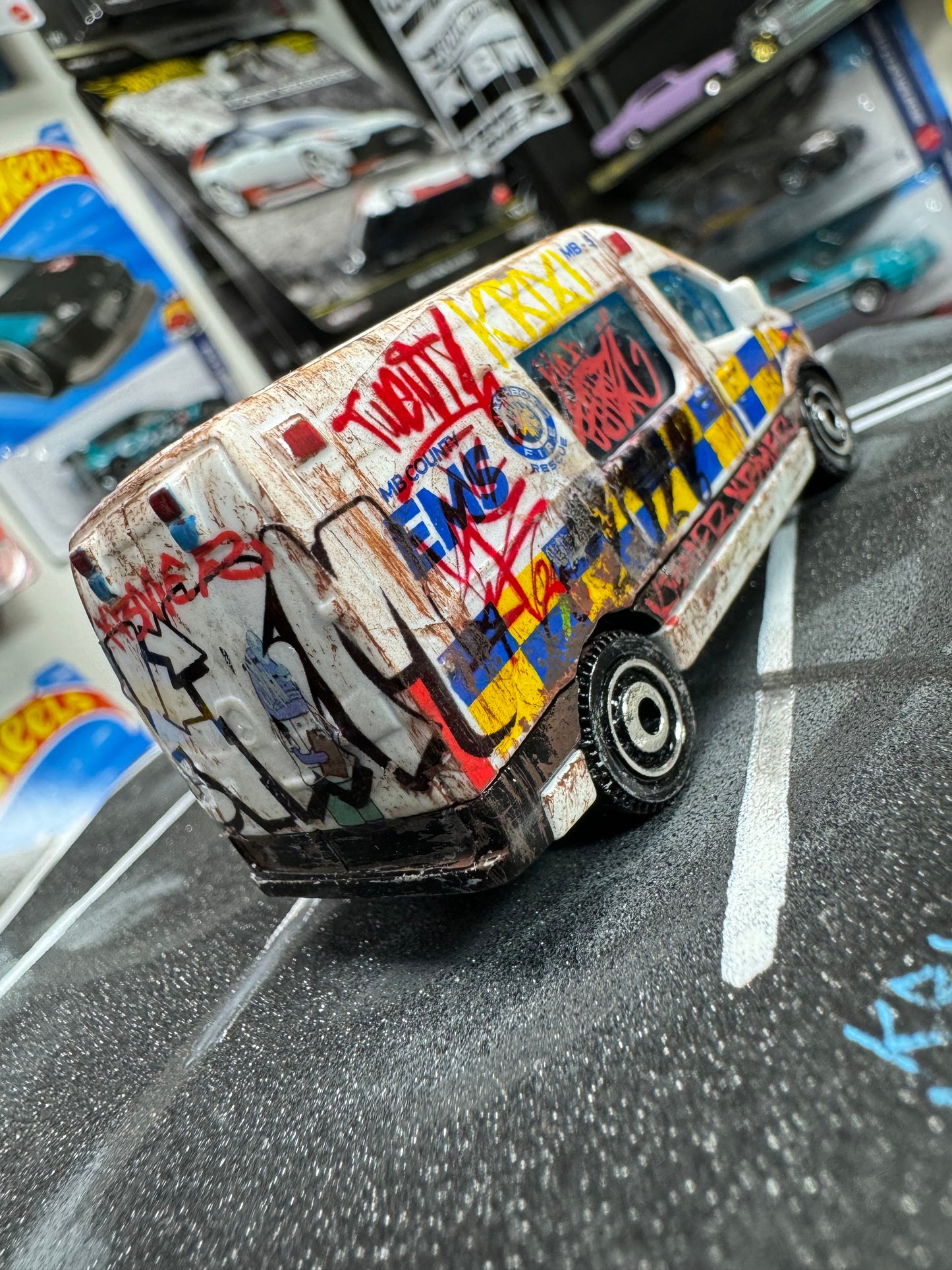 Graffiti Ambulance Matchbox (1 of 1)