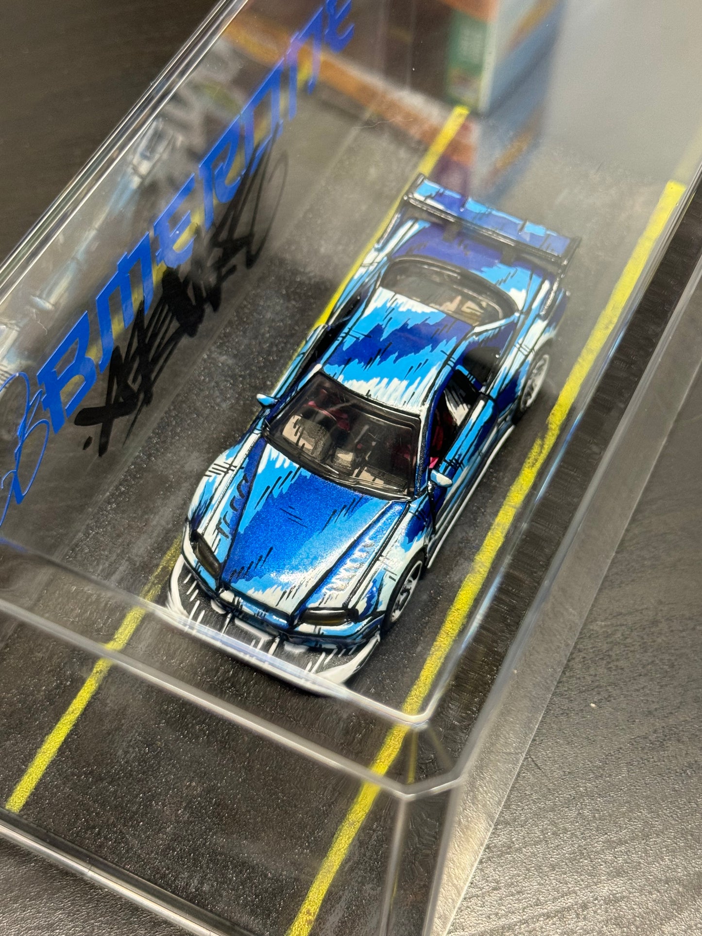 Manga Nissan Skyline R34 Hot Wheels Pull Back Speeder (1 of 1)