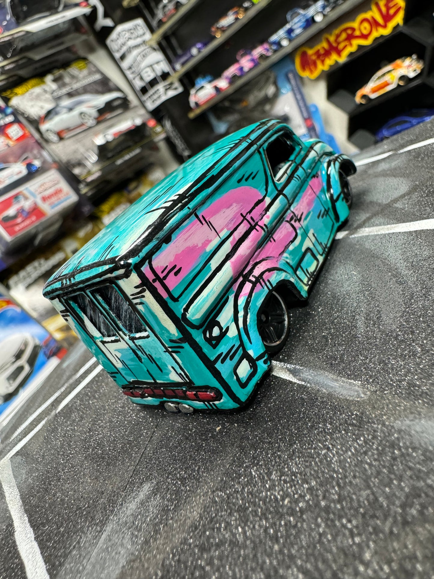 Custom Manga Milk Truck Hot Wheels (1 of 1)