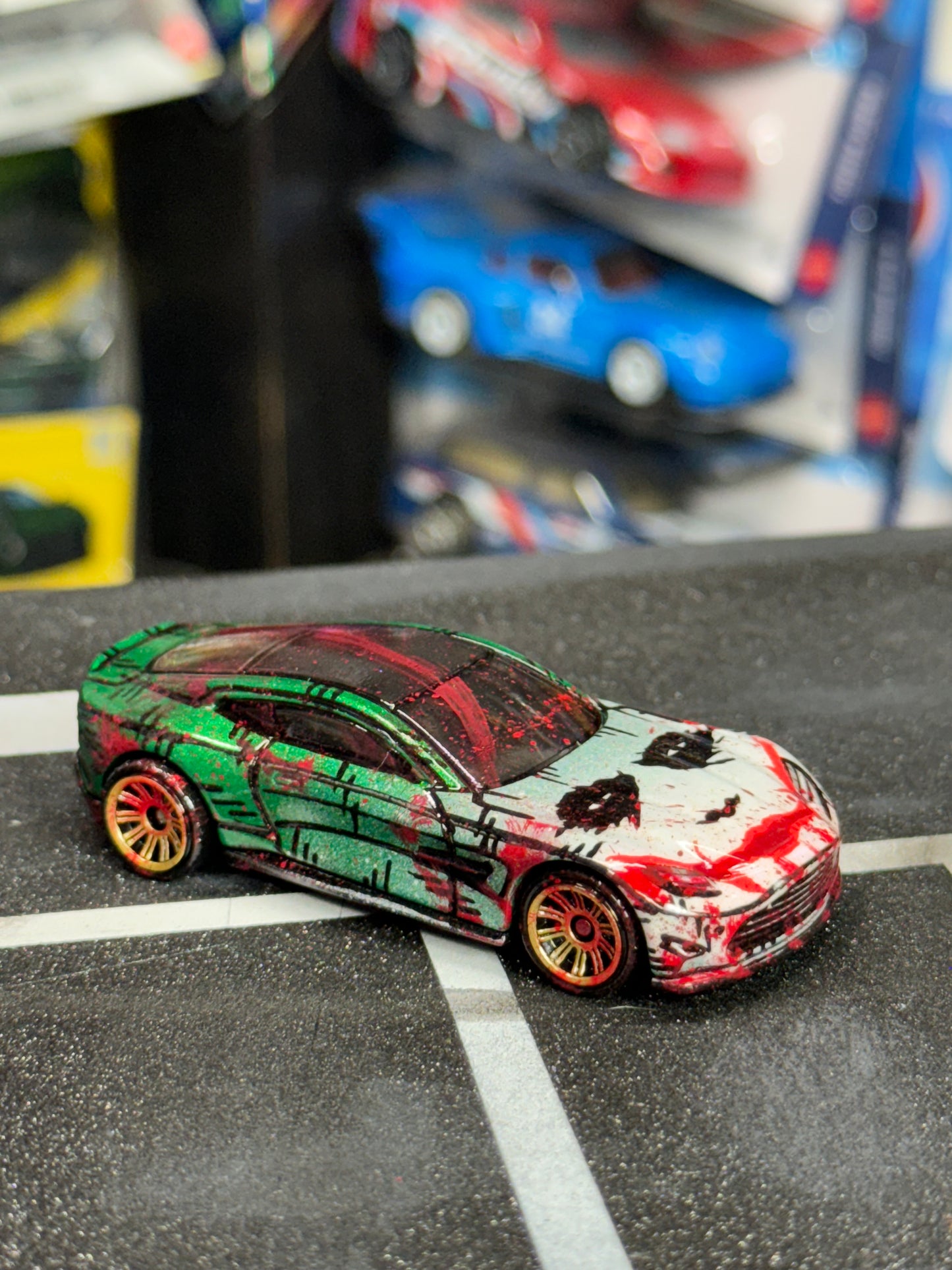 Manga Joker Aston Martin Vanquish Matchbox (1 of 1)
