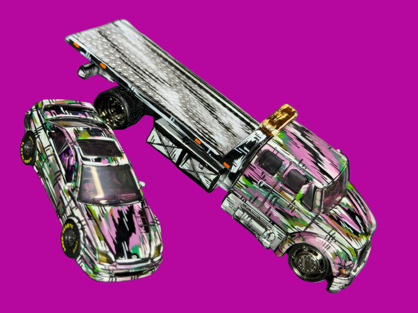 Custom Manga Tow Truck & Honda Prelude (1 of 1)