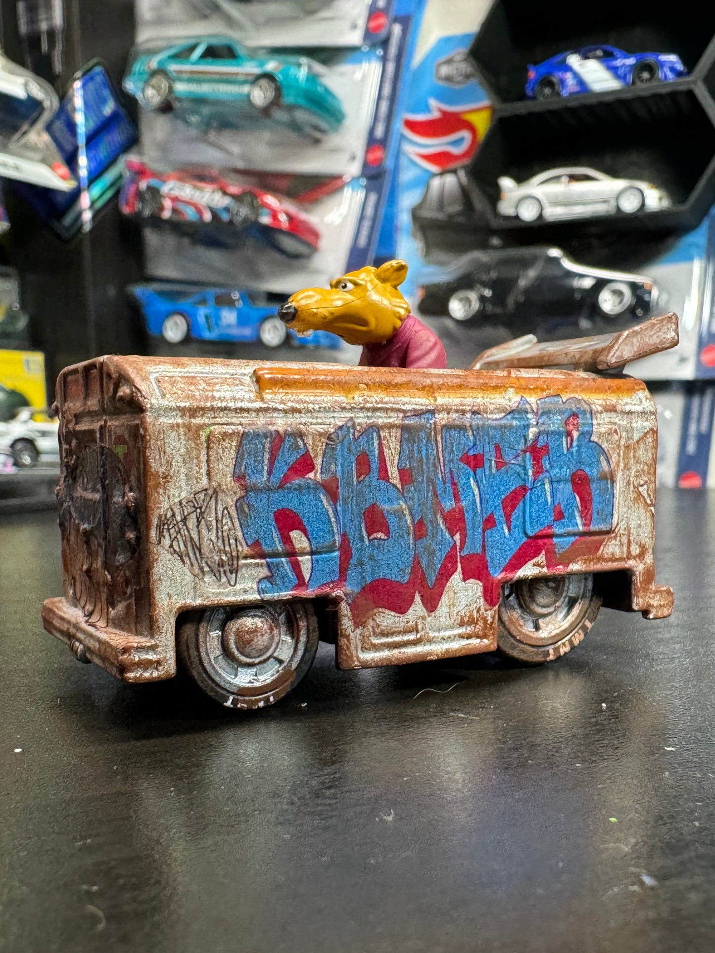Graffiti TMNT Master Splinter Subway Train Car (1 of 1)