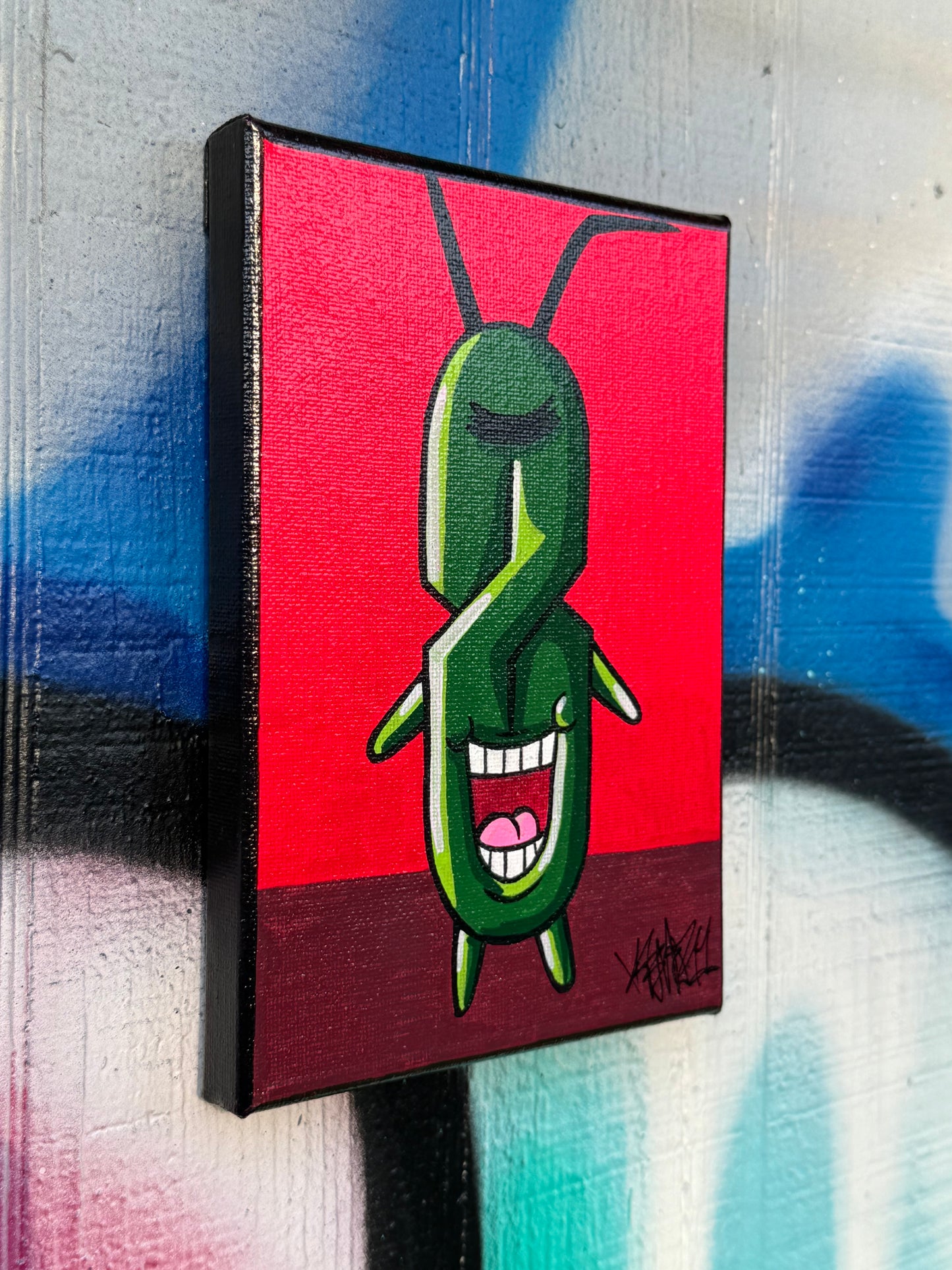 90s S Plankton Canvas