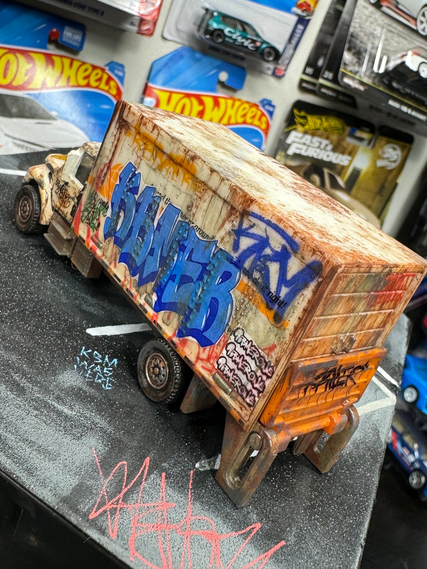 Graffiti Box Truck Matchbox (1 of 1)