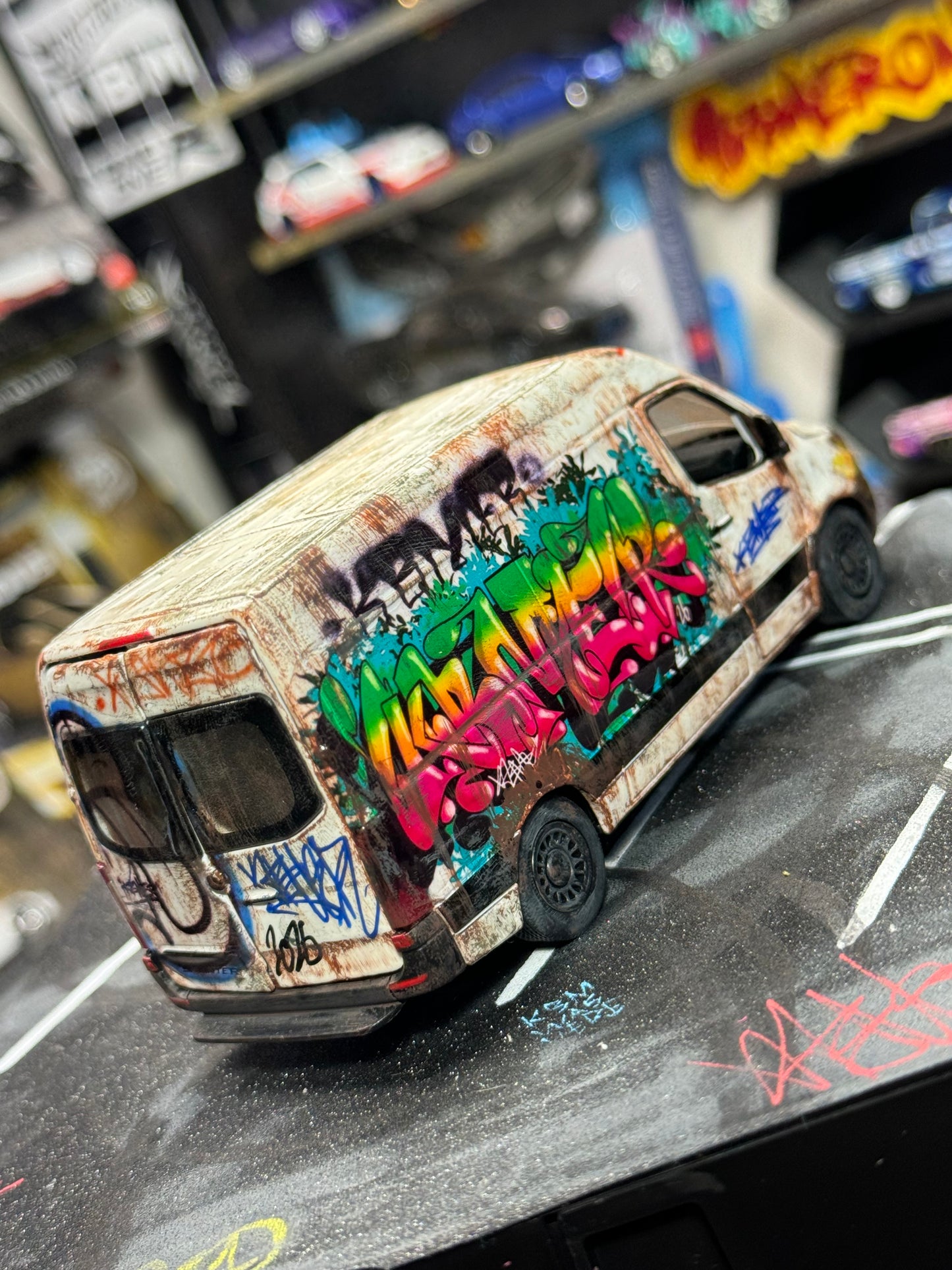 Graffiti Mercedes Sprinter Van