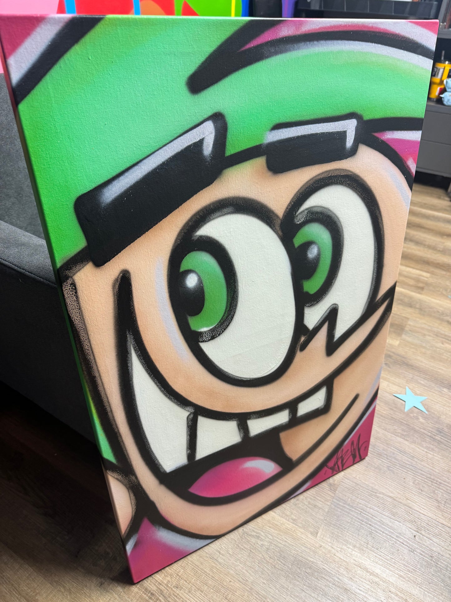 Fairly Odd Parents Cosmo 24x36” Canvas