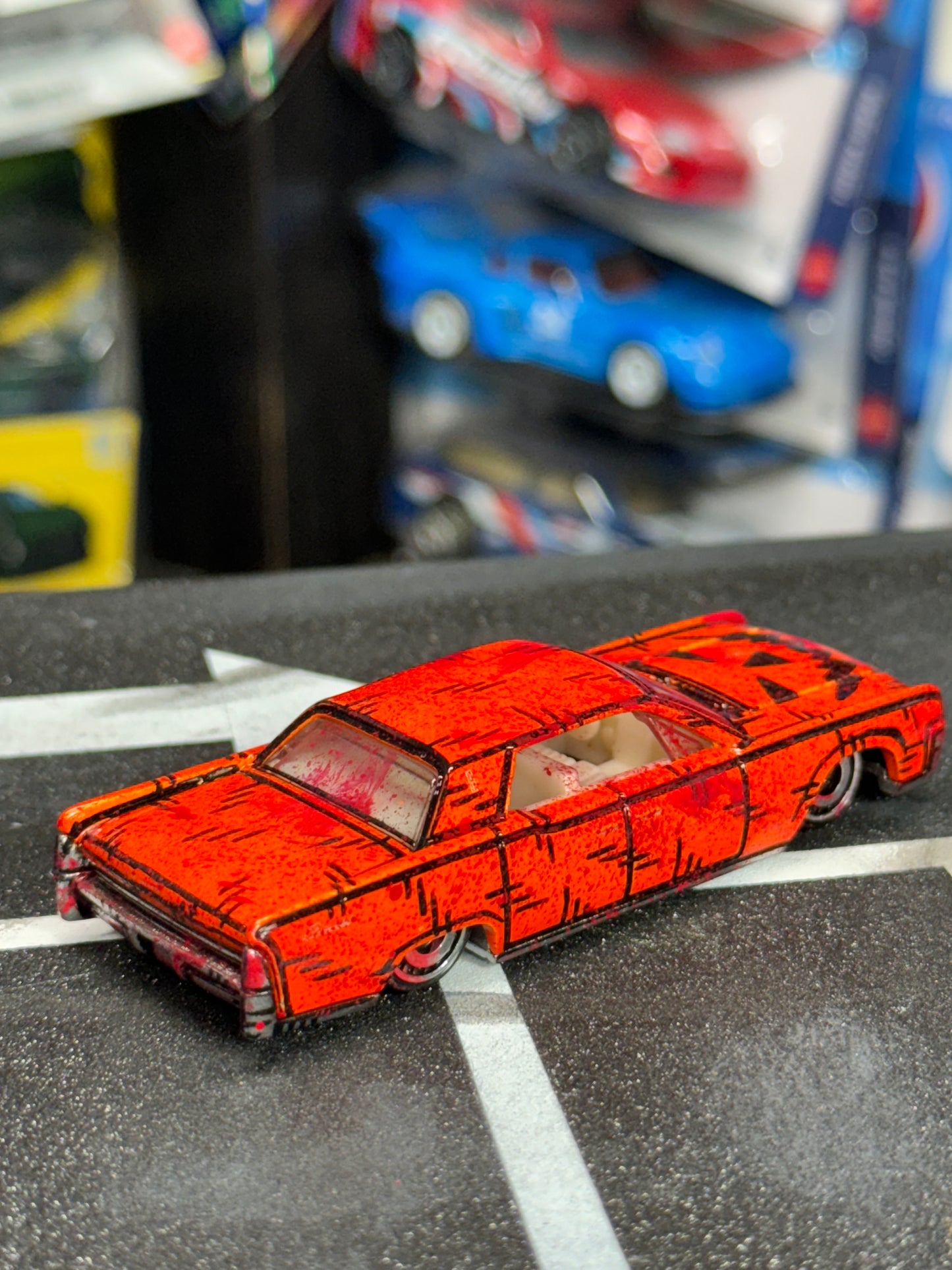 Manga Halloween Pumpkin Lincoln Continental Hot Wheels (1 of 1)