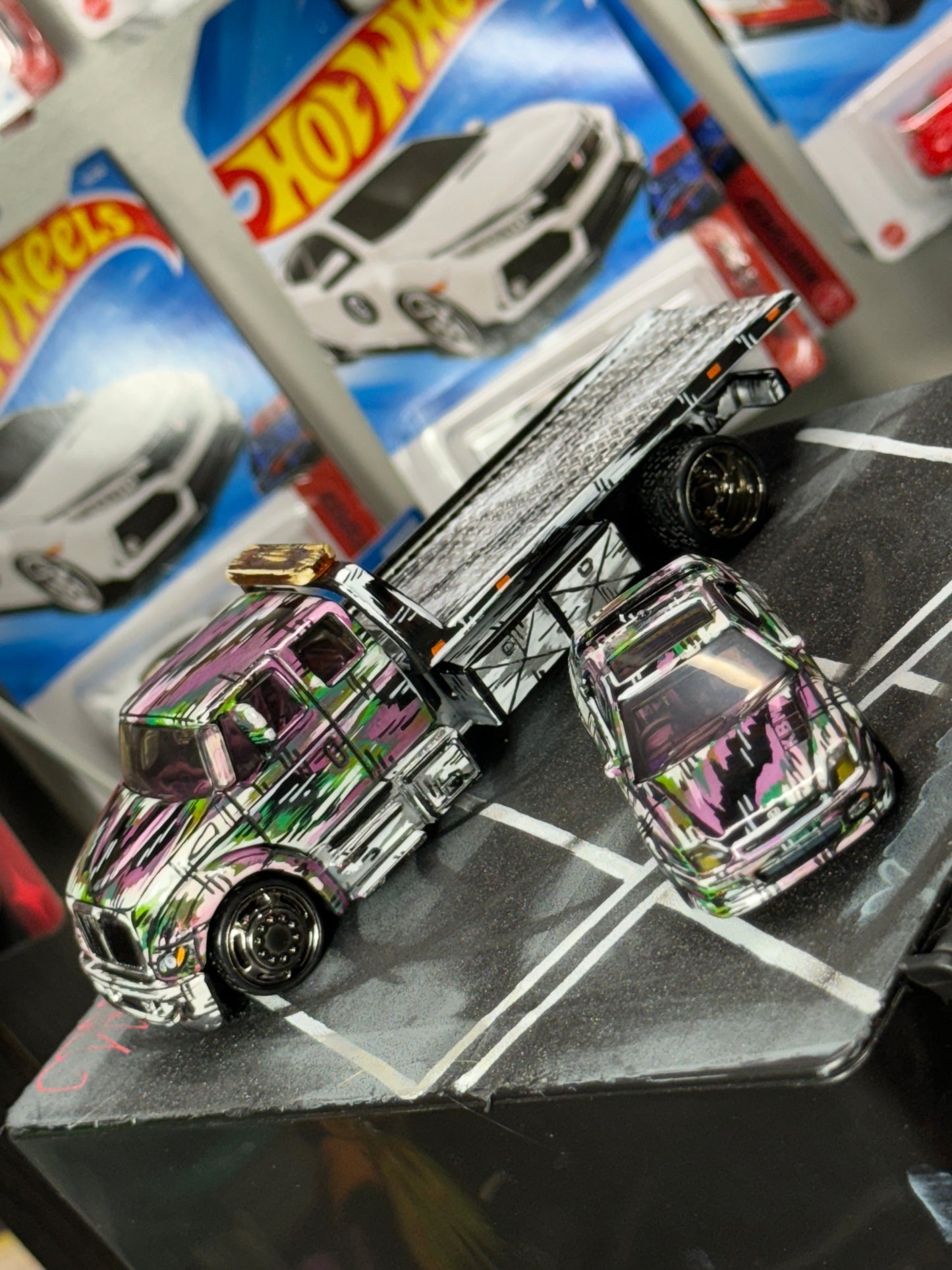 Custom Manga Tow Truck & Honda Prelude (1 of 1)