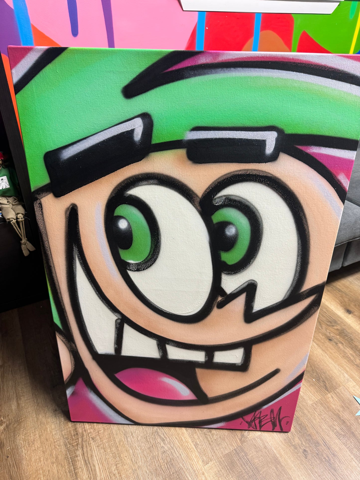 Fairly Odd Parents Cosmo 24x36” Canvas
