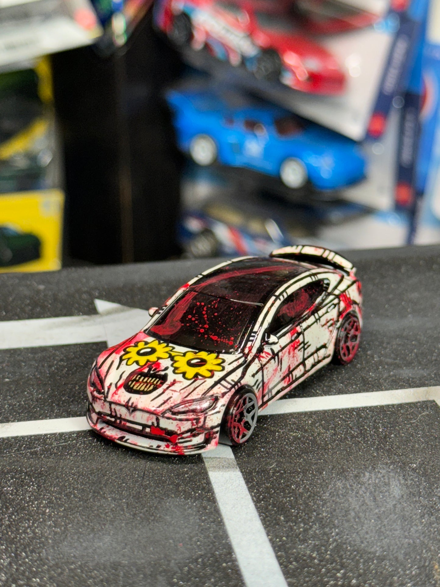 Manga Art The Clown Tesla Model S Hot Wheels (1 of 1)