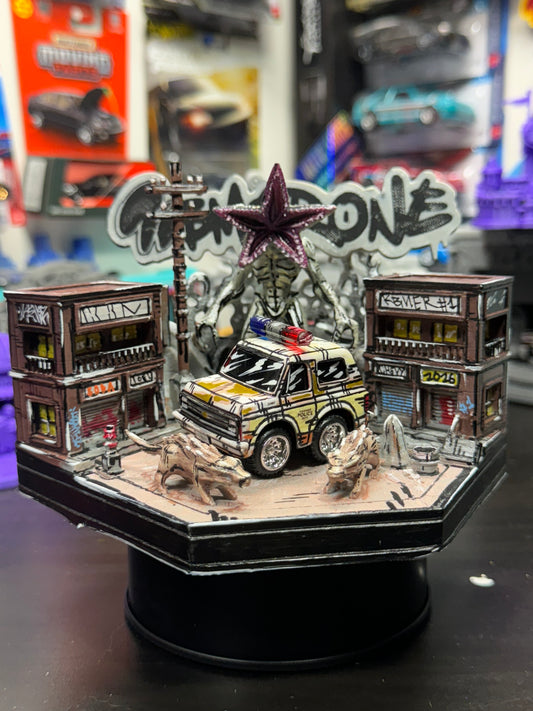 Stranger Things Car Tuned Manga Chevy Blazer w/ 3d Printed Display (1 of 1)