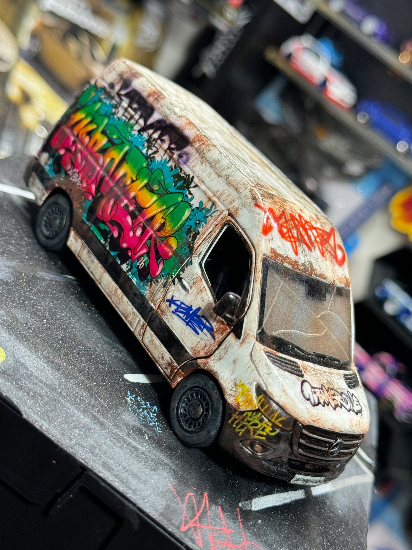 Graffiti Mercedes Sprinter Van