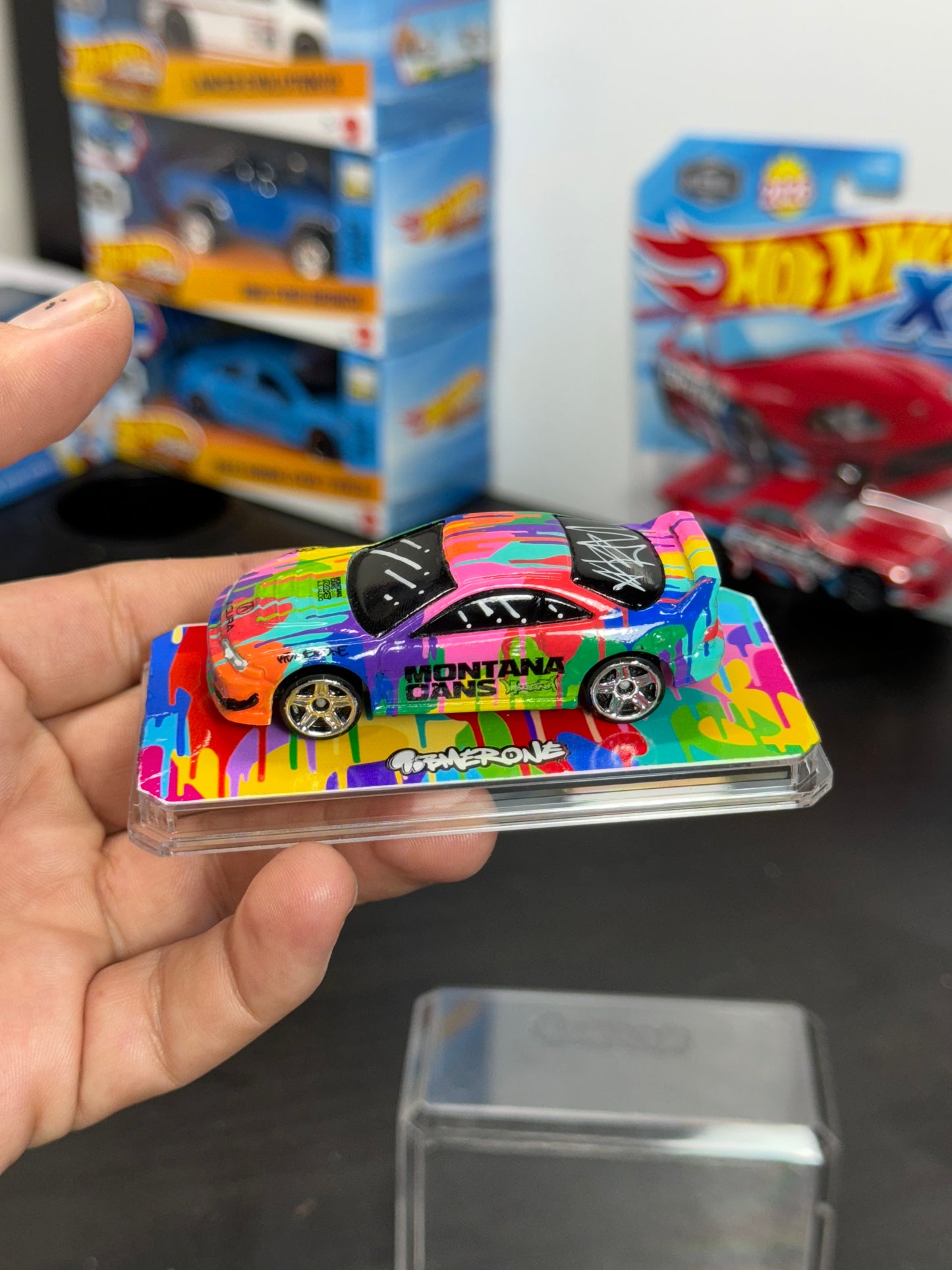 Rainbow Drip Acura Integra Hot Wheel