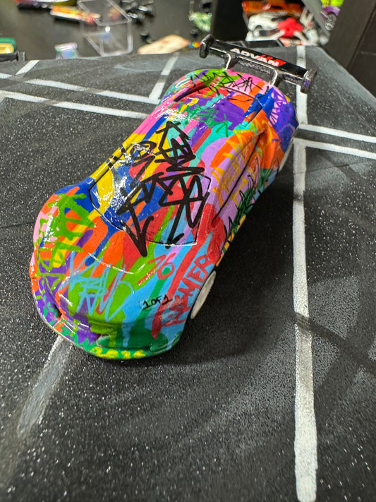 Rainbow Drip Graffiti Acura NSX Hot Wheels (1 of 1)