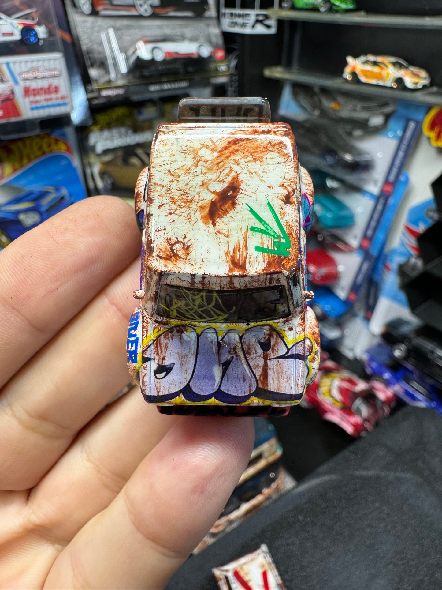 Graffiti Tooned VW GOLF Hot Wheels (1 of 1)