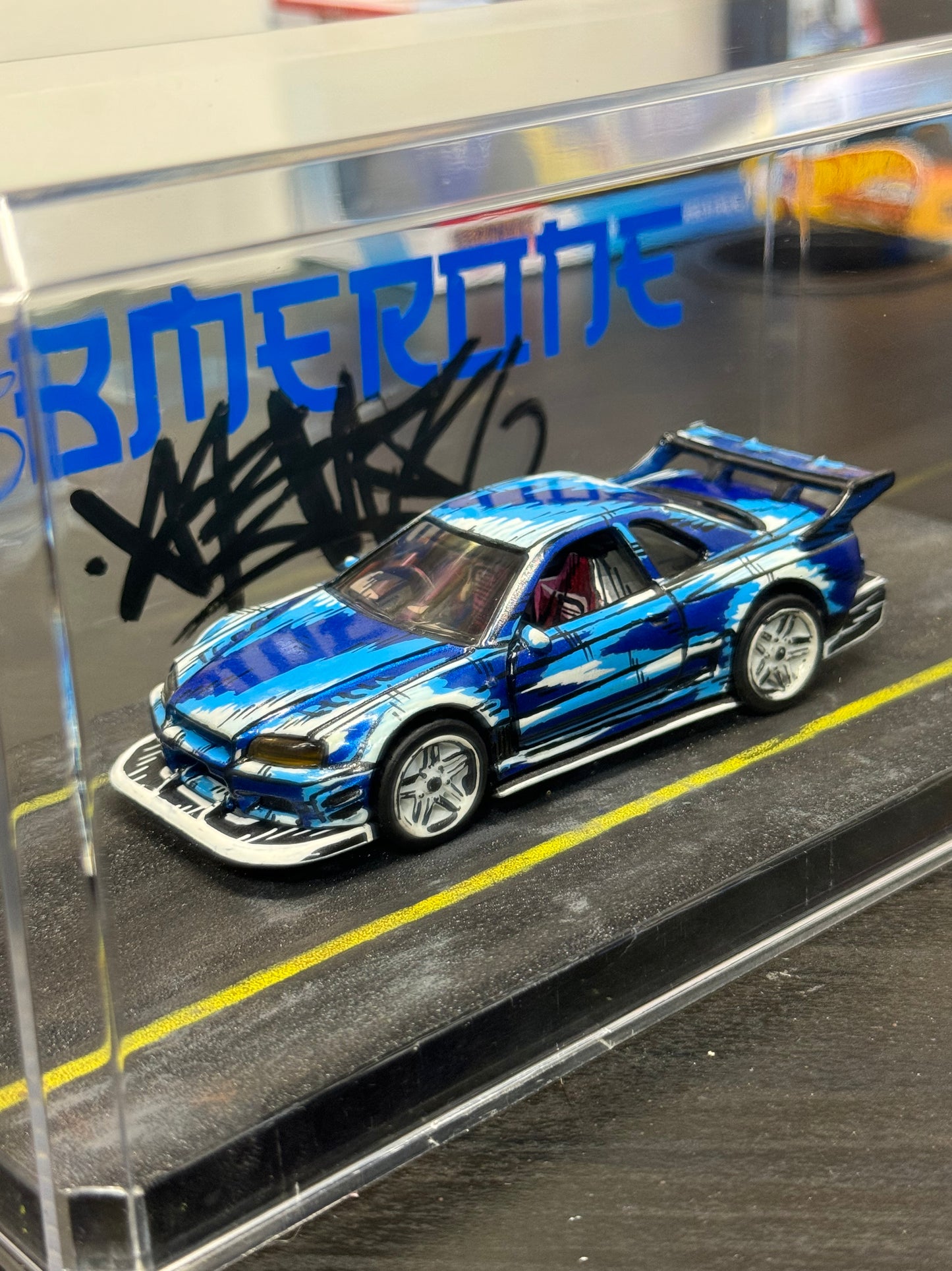 Manga Nissan Skyline R34 Hot Wheels Pull Back Speeder (1 of 1)