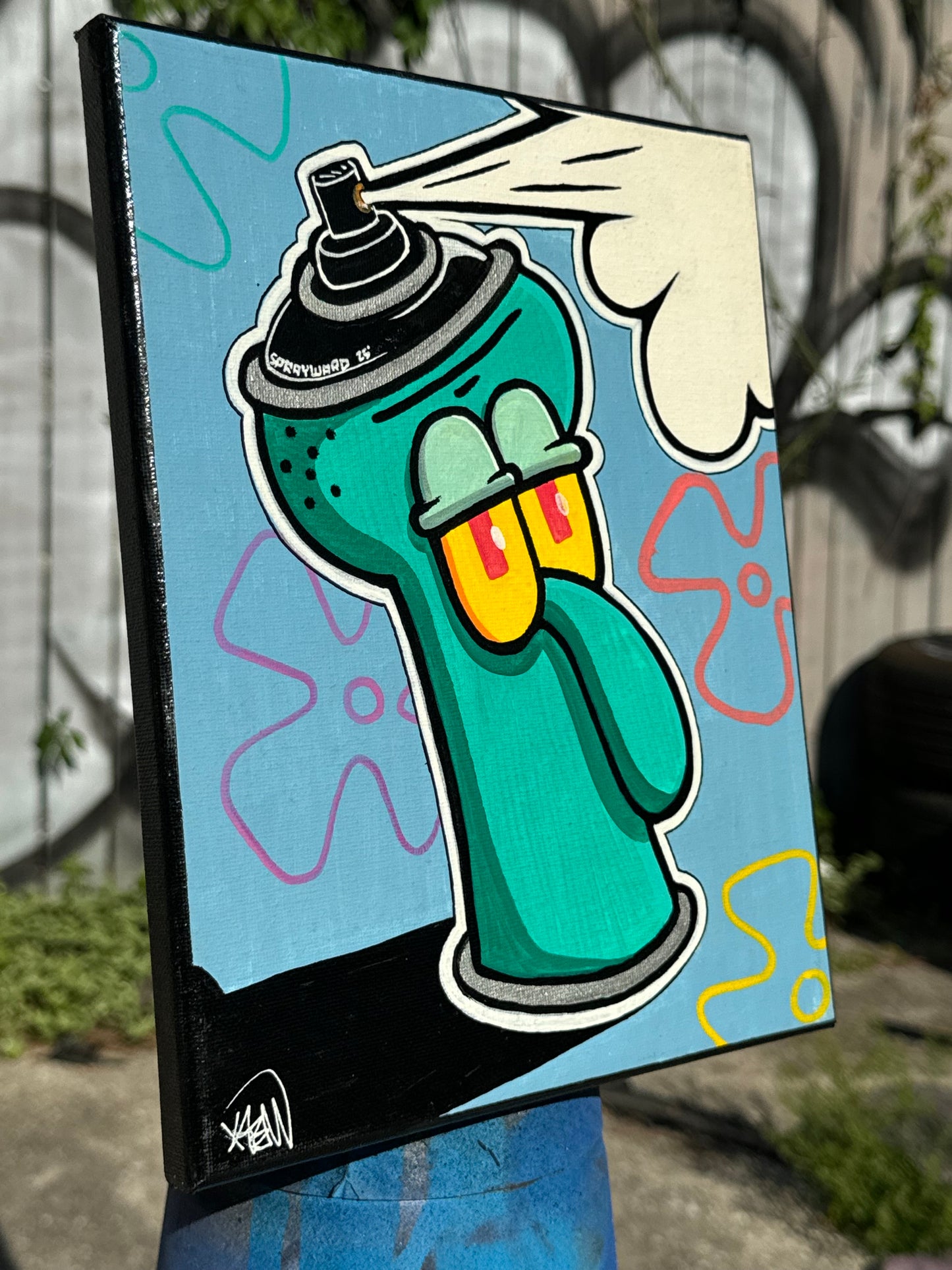 Squidward Cantoon Canvas 8x10”